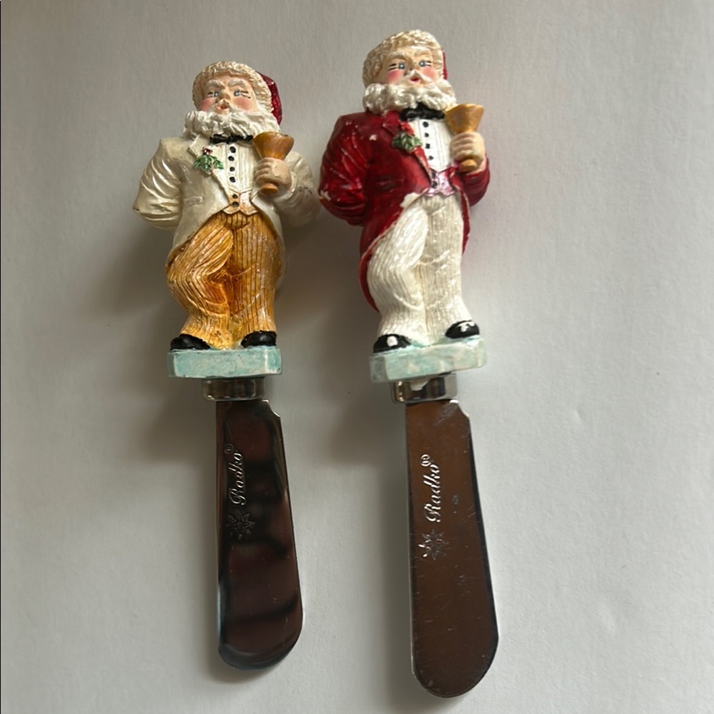 Santa Cheese Spreaders Set by Ganz